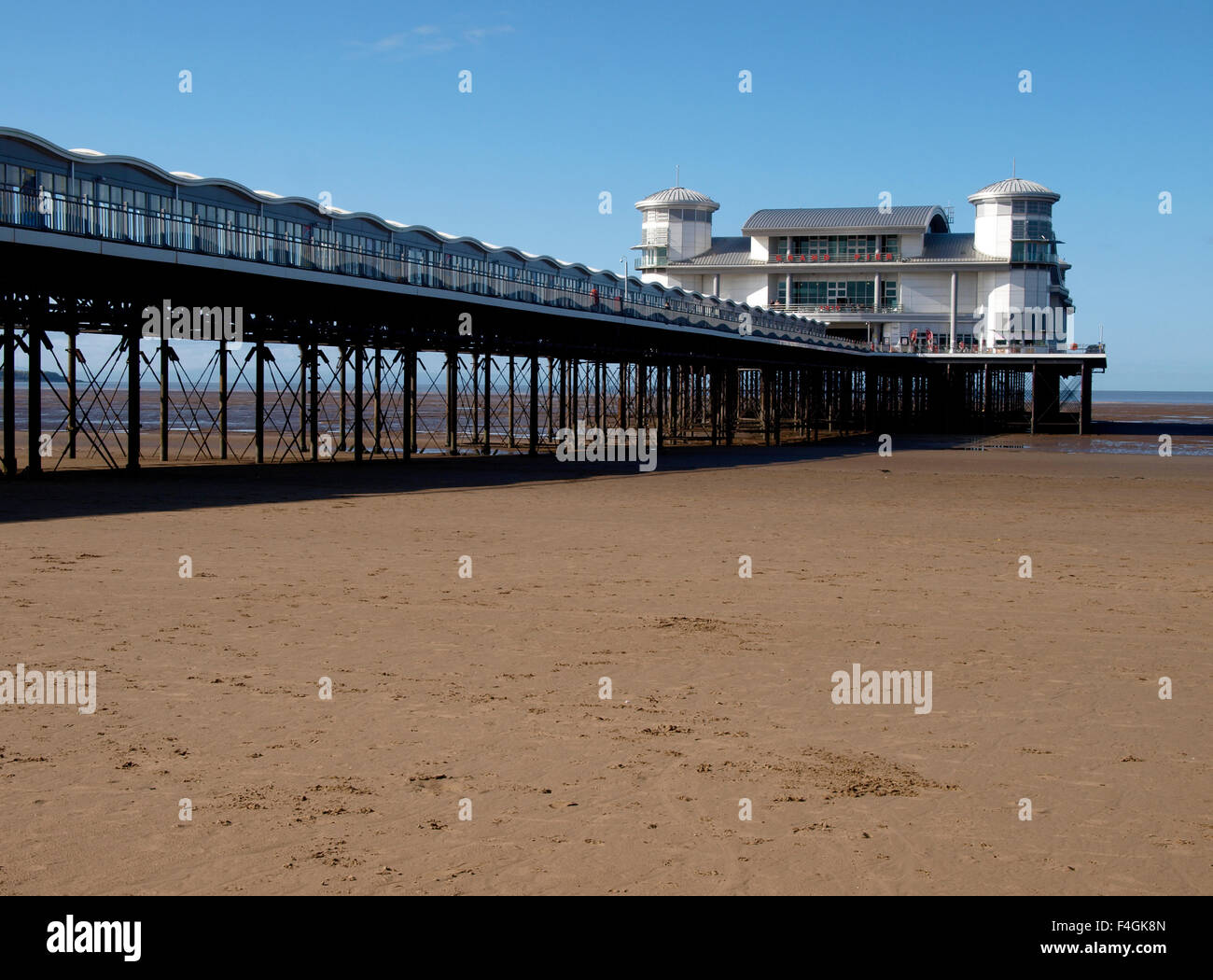 The Grand Pier, Weston-super-Mare, Somerset, UK Stock Photo