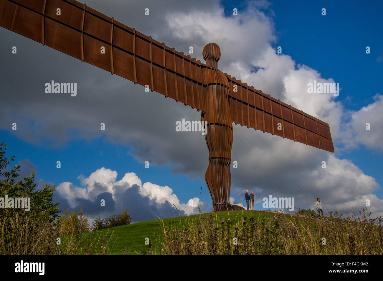 Angel of the North, near Gateshead, Tyne and Wear, England Stock Photo