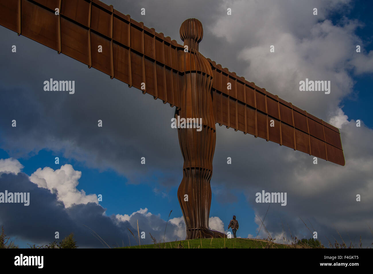 Angel of the North, near Gateshead, Tyne and Wear, England Stock Photo