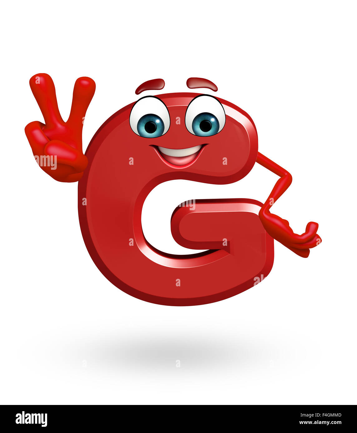 3d rendered illustration of alphabet G Cartoon Character Stock Photo - Alamy