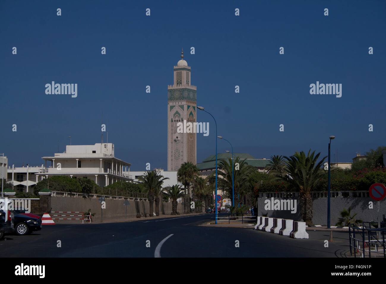 The Hassan II Mosque or Grande Mosquée Hassan II in Casablanca, Morocco Stock Photo