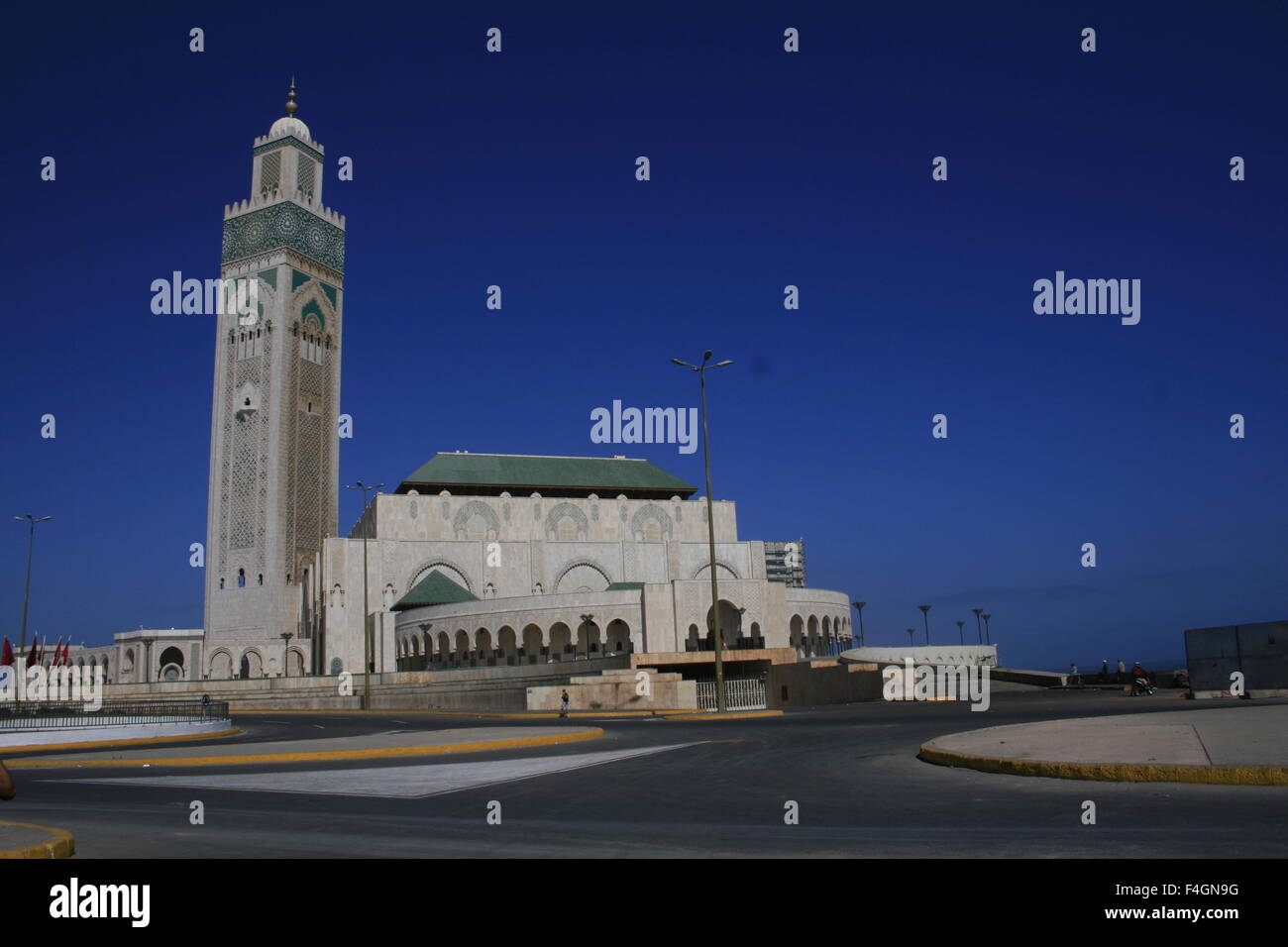 The Hassan II Mosque or Grande Mosquée Hassan II in Casablanca, Morocco Stock Photo