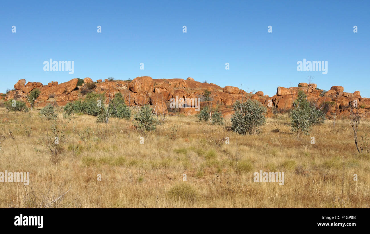Devils Marbles, Stuart Highway, Northern Territory, Australia Stock Photo