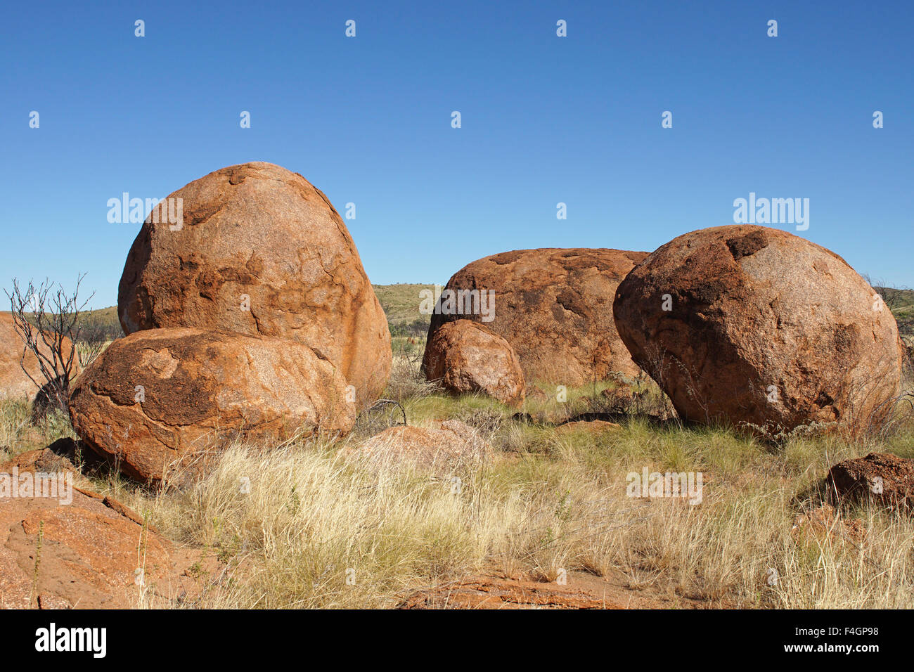 Devils Marbles, Stuart Highway, Northern Territory, Australia Stock Photo