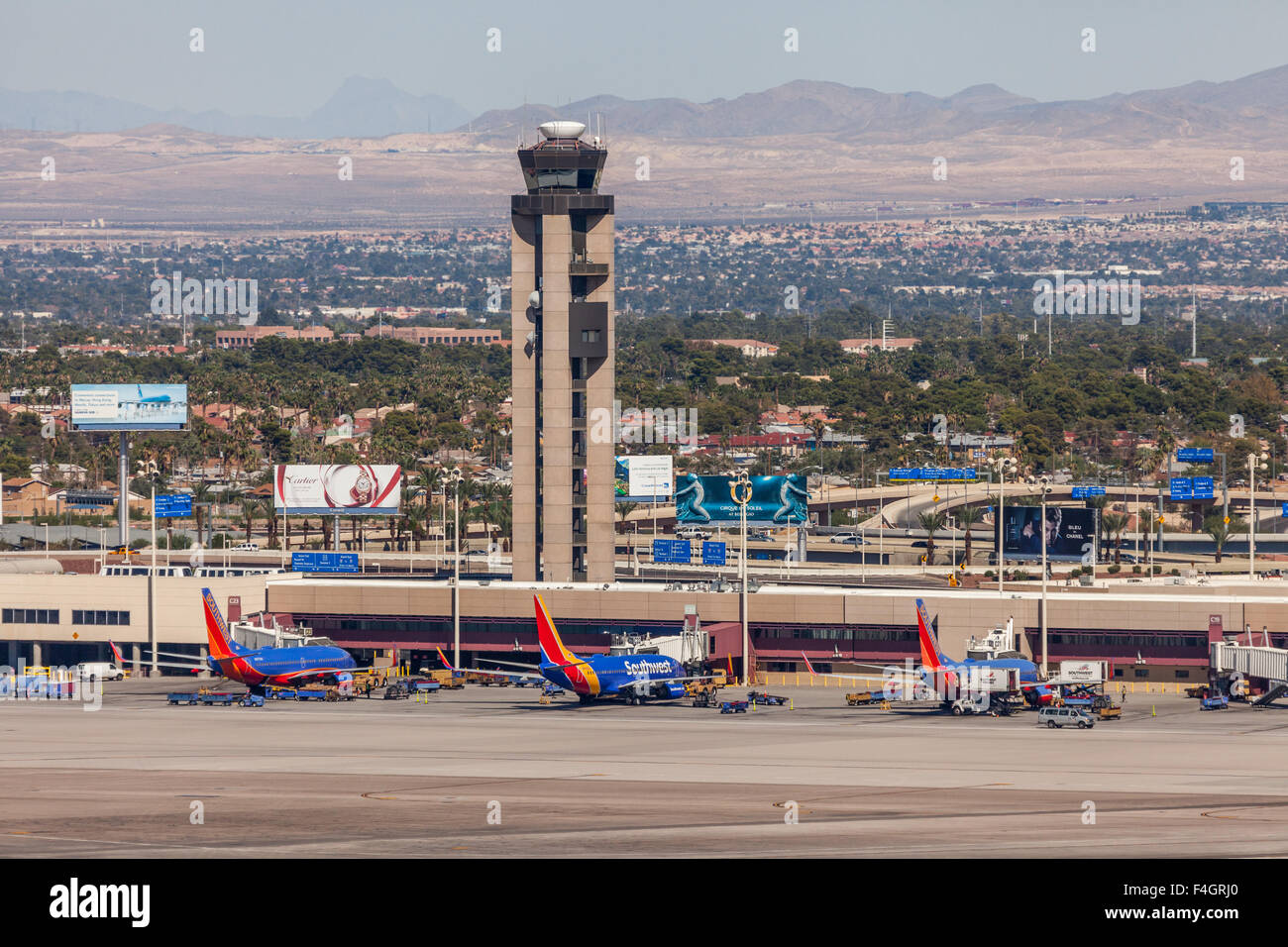 Southwest airlines aircraft at the gate in Las Vegas Stock Photo Alamy