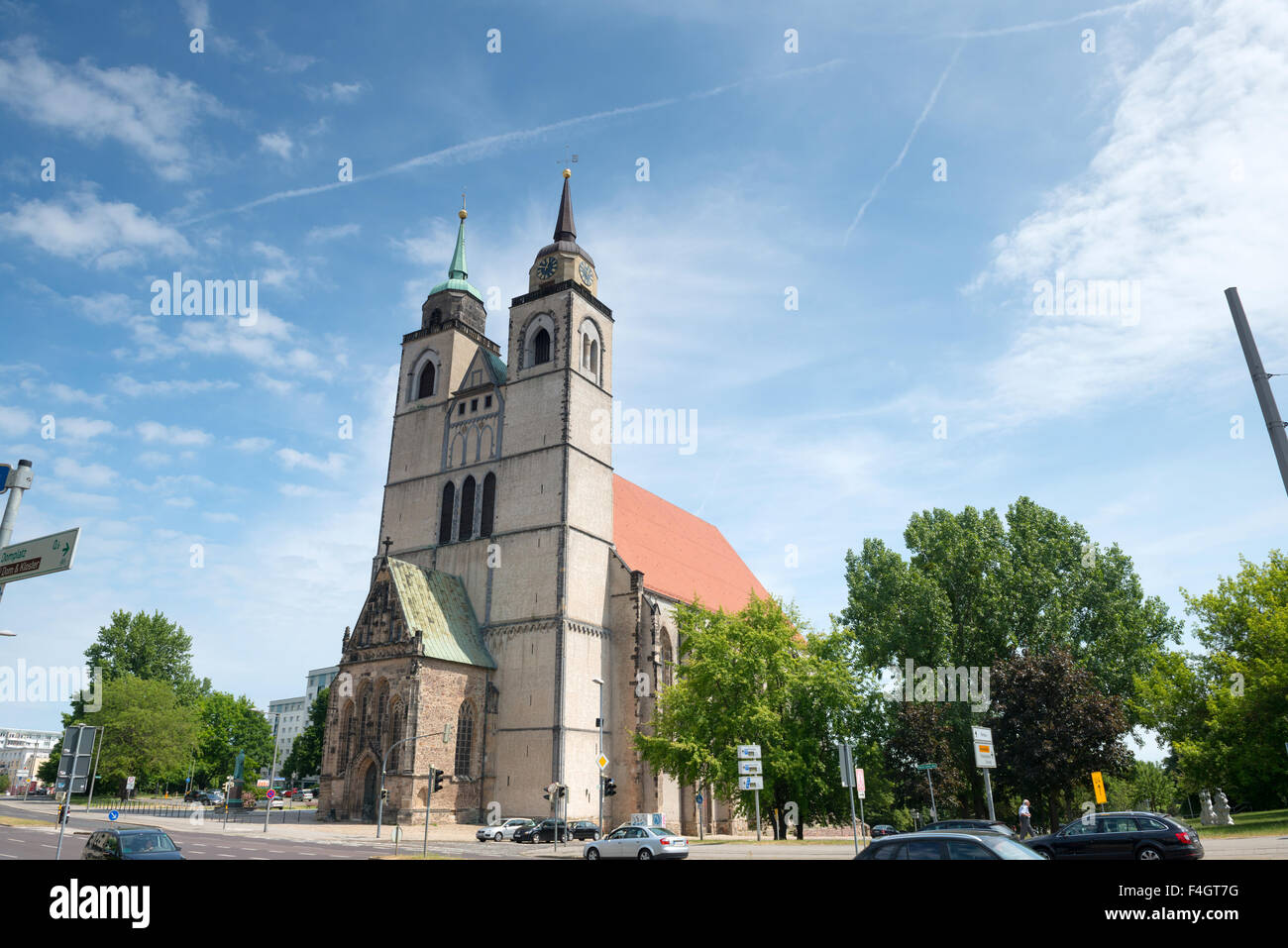 St. Johannis church (Sankt-Johannis-Kirche) in Magdeburg, Germany Stock