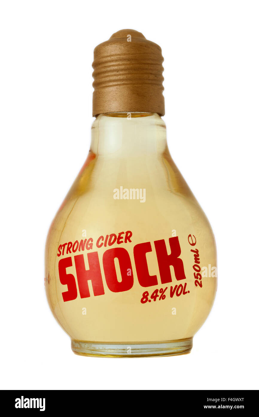 special-edition-light-bulb-bottle-of-shock-cider-cut-out-on-white-F4GWXT.jpg