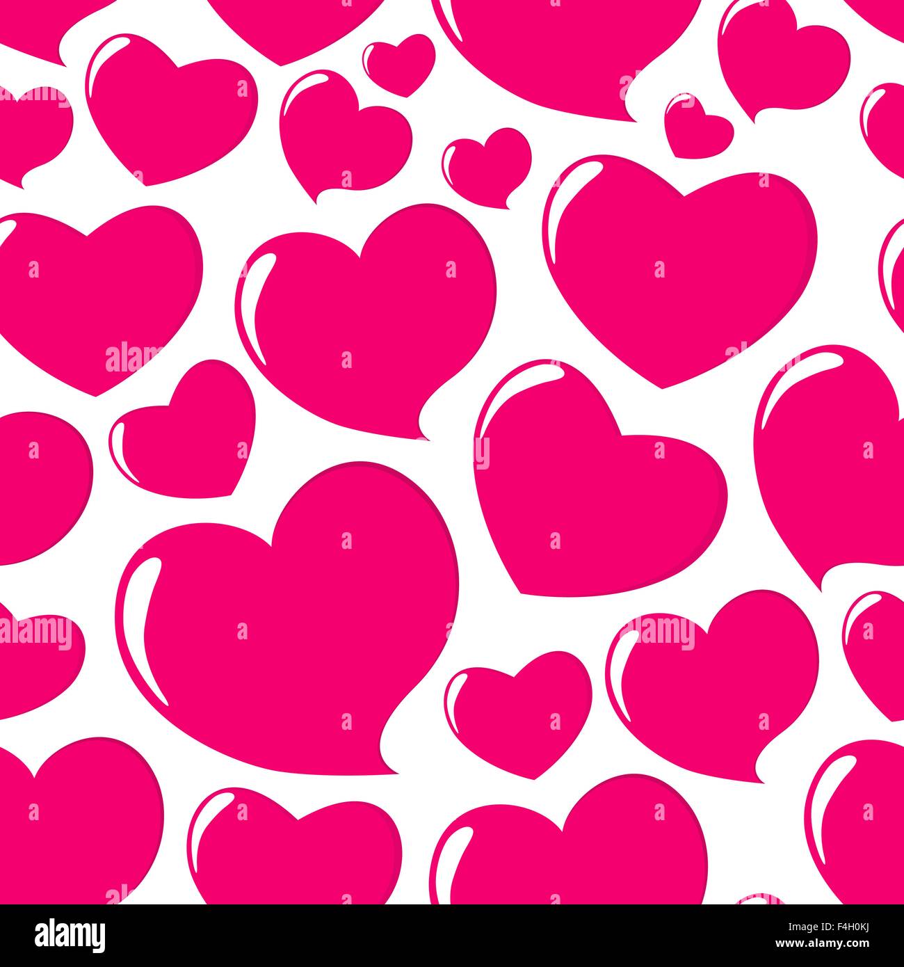 Heart Love Seamless Pattern Background Vector Illustration Stock Vector ...