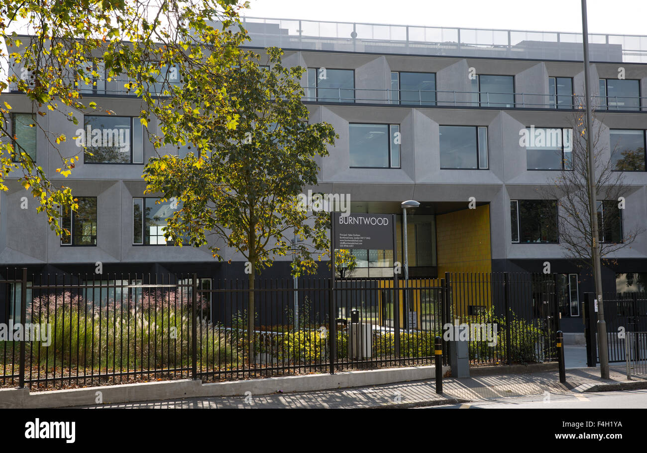 Burntwood School, in Burntwood Lane Wandsworth London Stock Photo Alamy