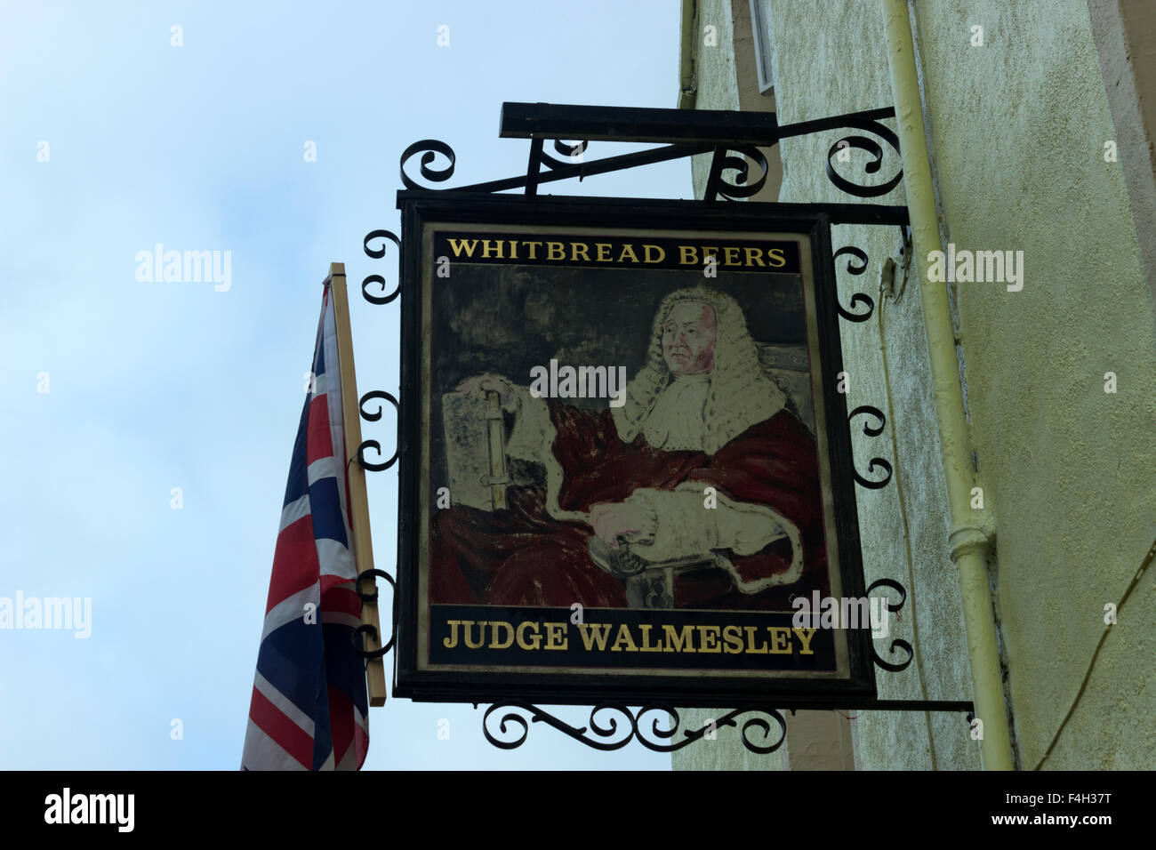 Judge Walmesley Pub Sign, Stock Photo