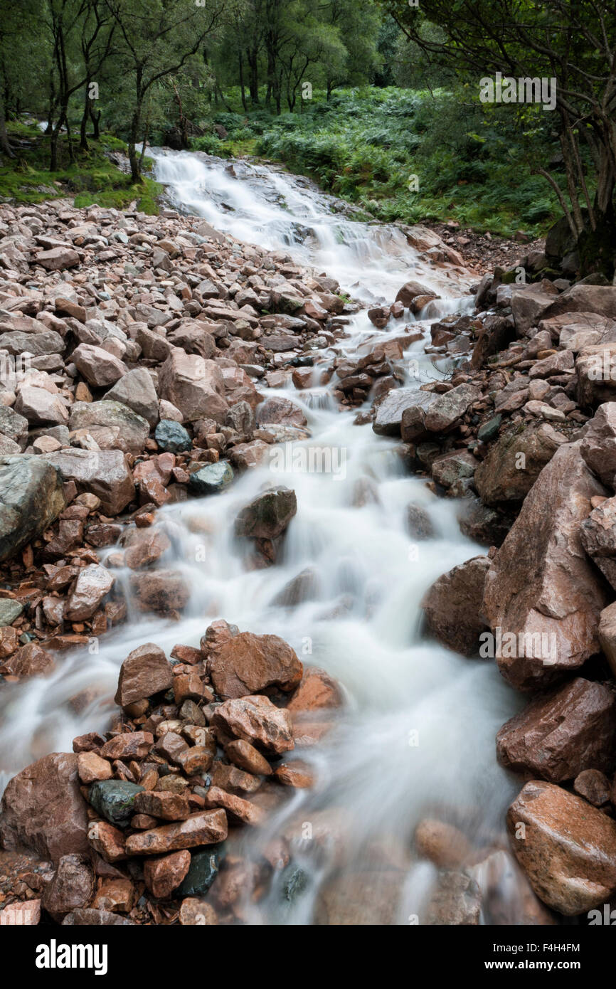 Scale Force waterfall near Buttermere in the Lake District National Park, Cumbria, England, UK Stock Photo