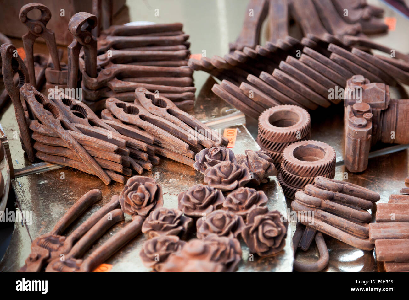 London, UK. 18th October 2015 Chocolate tools. International specialists from the chocolate