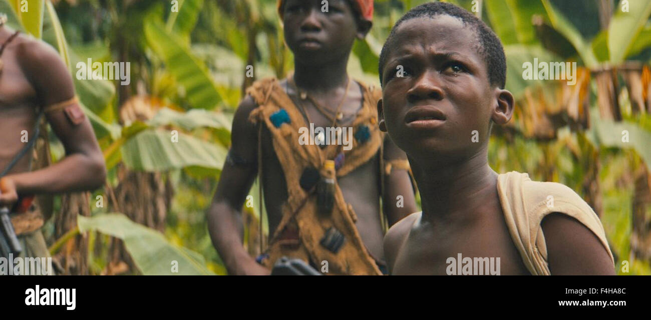 BEASTS OF NO NATION 2015 Netflix film with  Abraham Attah Stock Photo