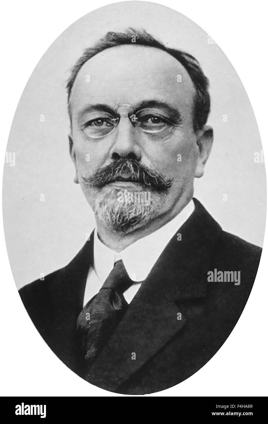JOHANNES FIBIGER (1867-1928) Danish scientist who was awarded a controversial Nobel Prize in Physiology or Medicine in 1926 Stock Photo