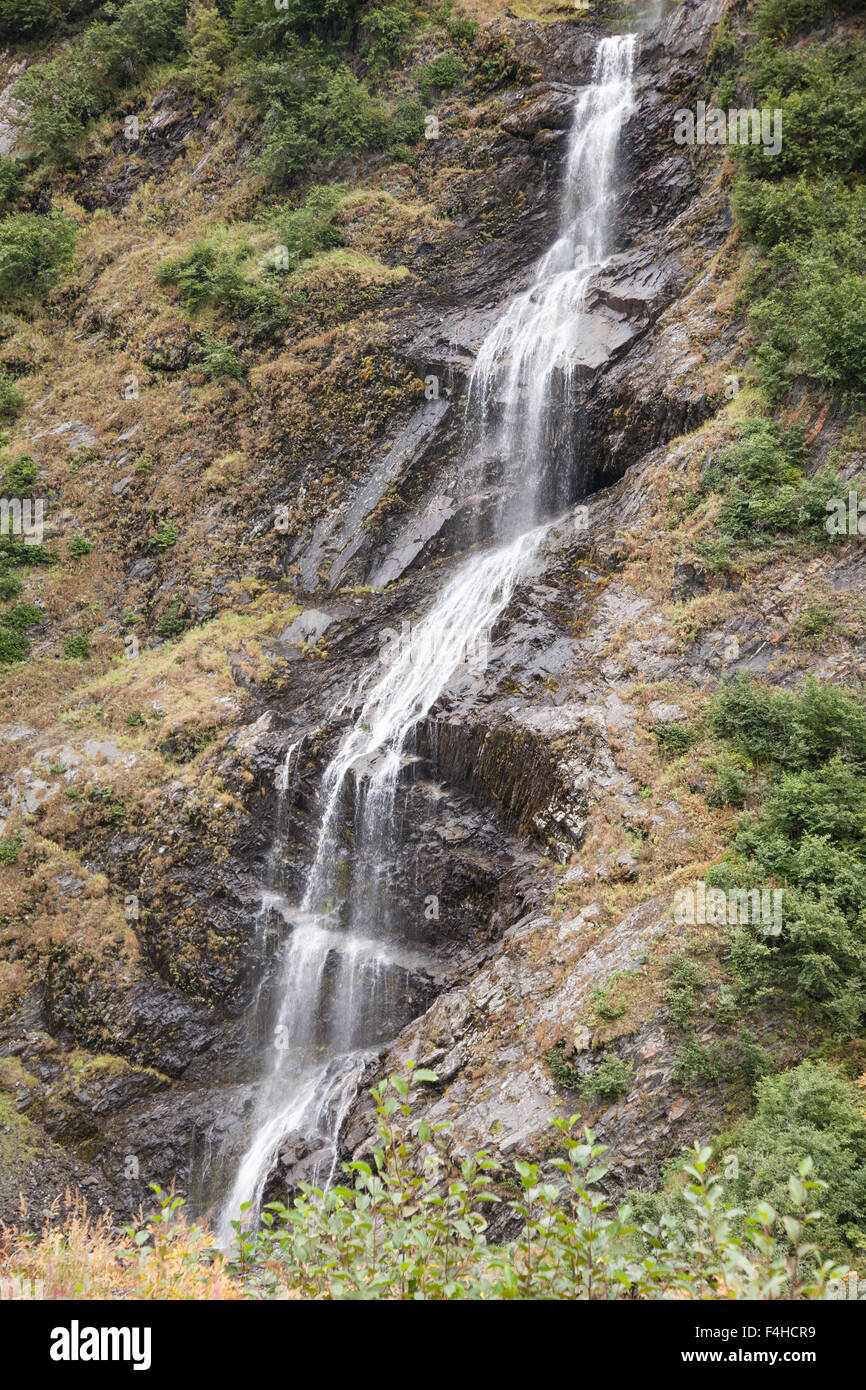 Bridal Veil Falls in Keystone Canyon, Alaska Stock Photo Alamy