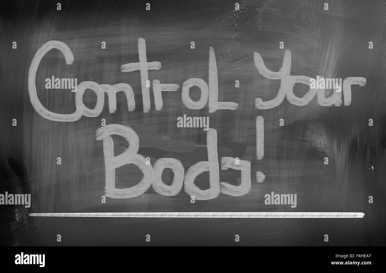 Control Your Body Concept Stock Photo - Alamy
