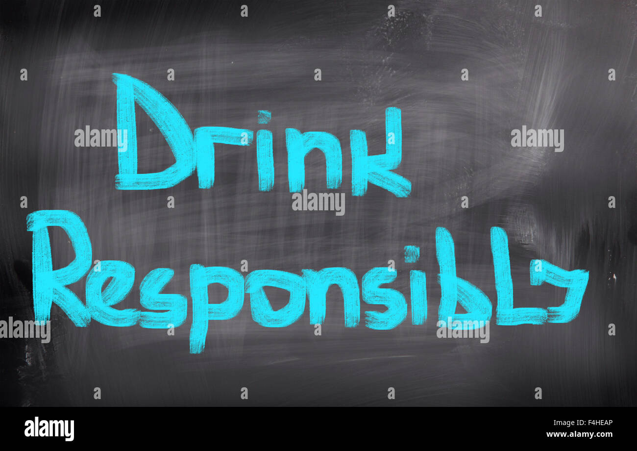 Drink Responsibly Concept Stock Photo