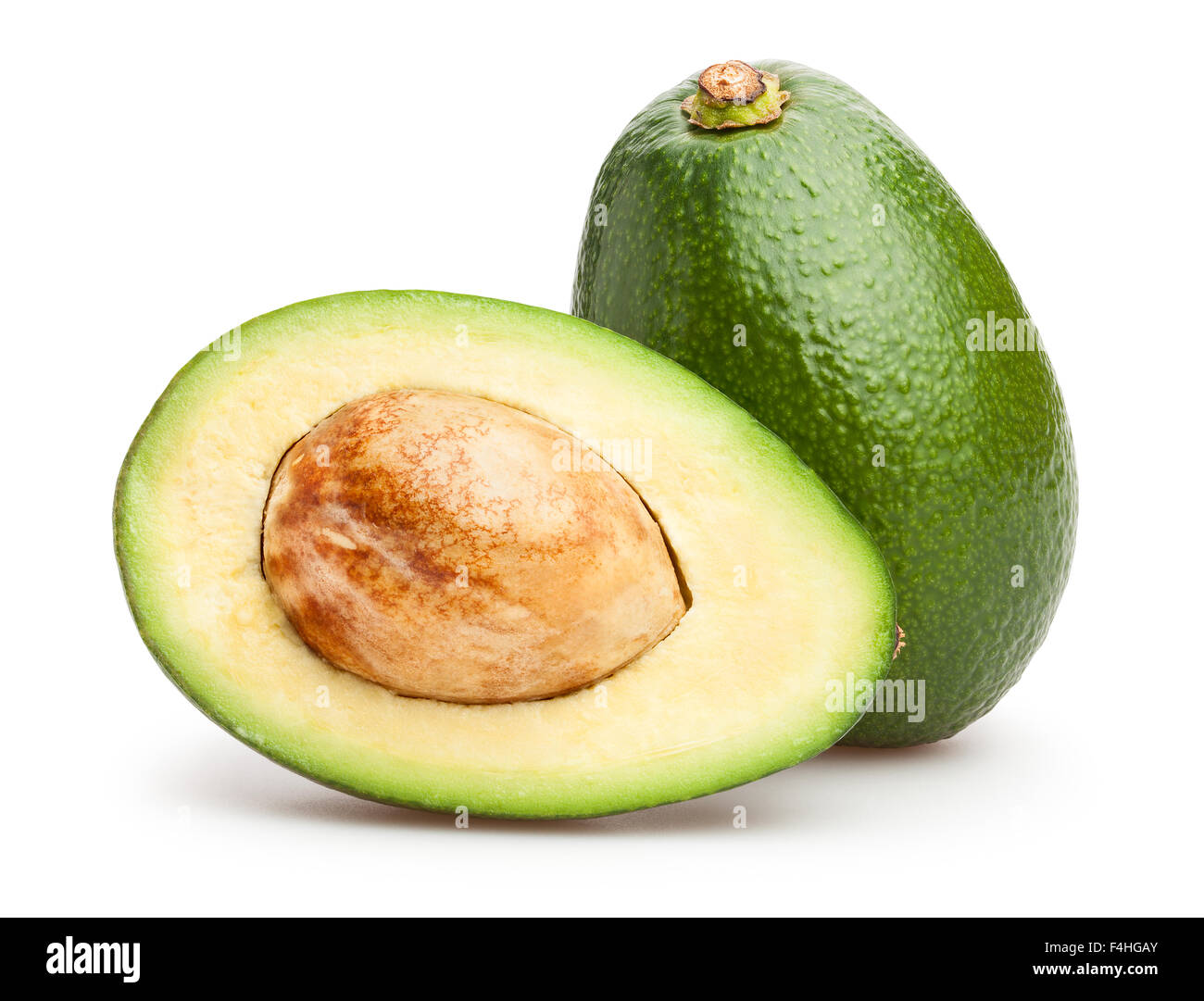 avocado isolated Stock Photo