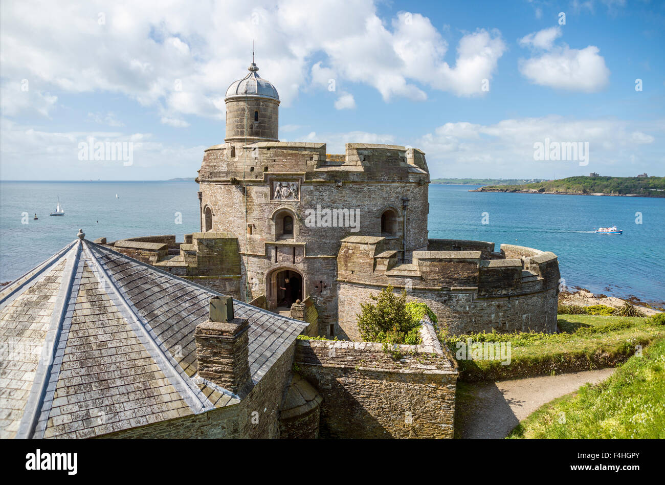 St.Mawes Castle, Cornwall, England, UK | Burg von St.Mawes, Cornwall, England, UK Stock Photo