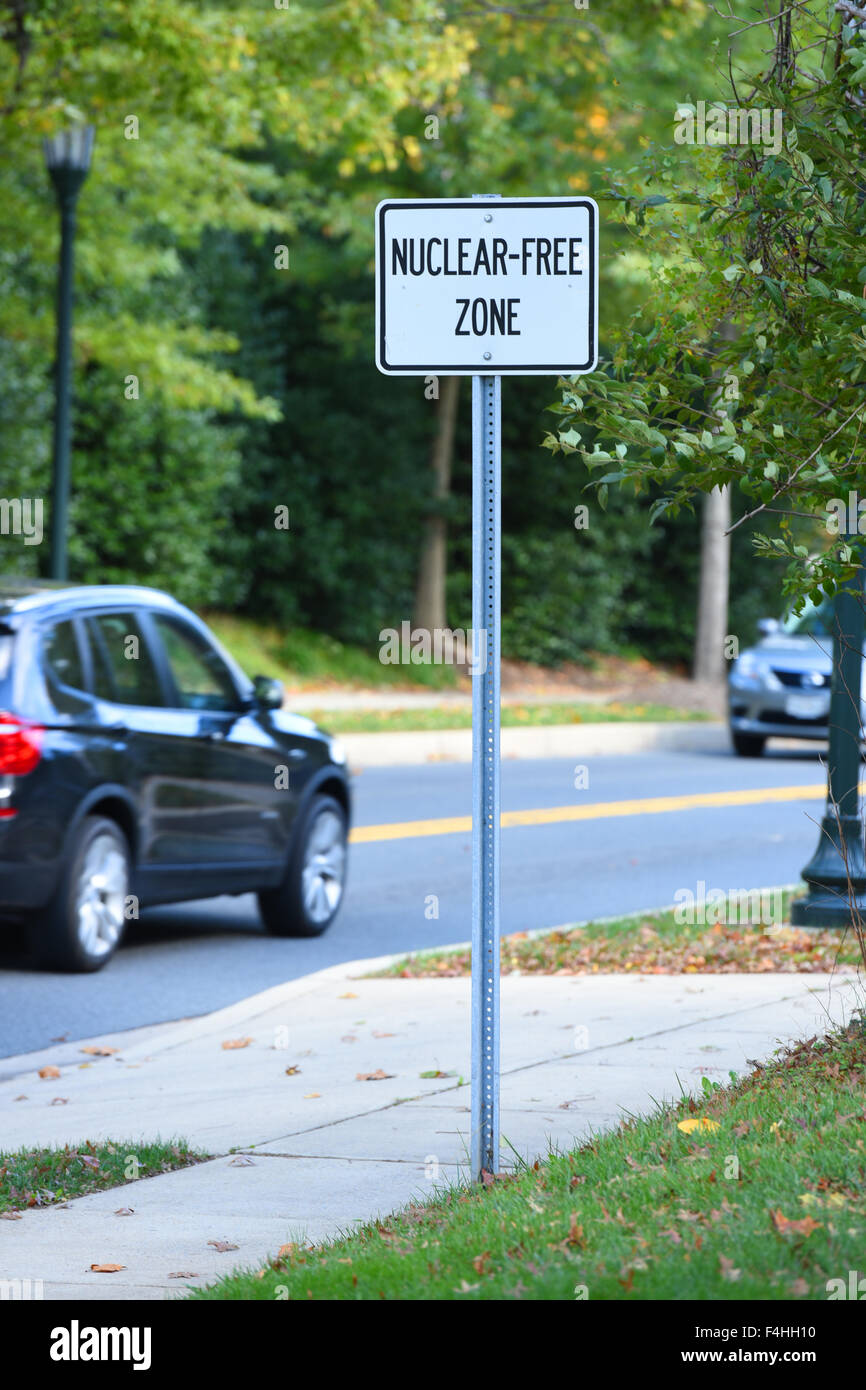 USA Maryland MD town of Garrett Park . A sign on Strathmore Road states