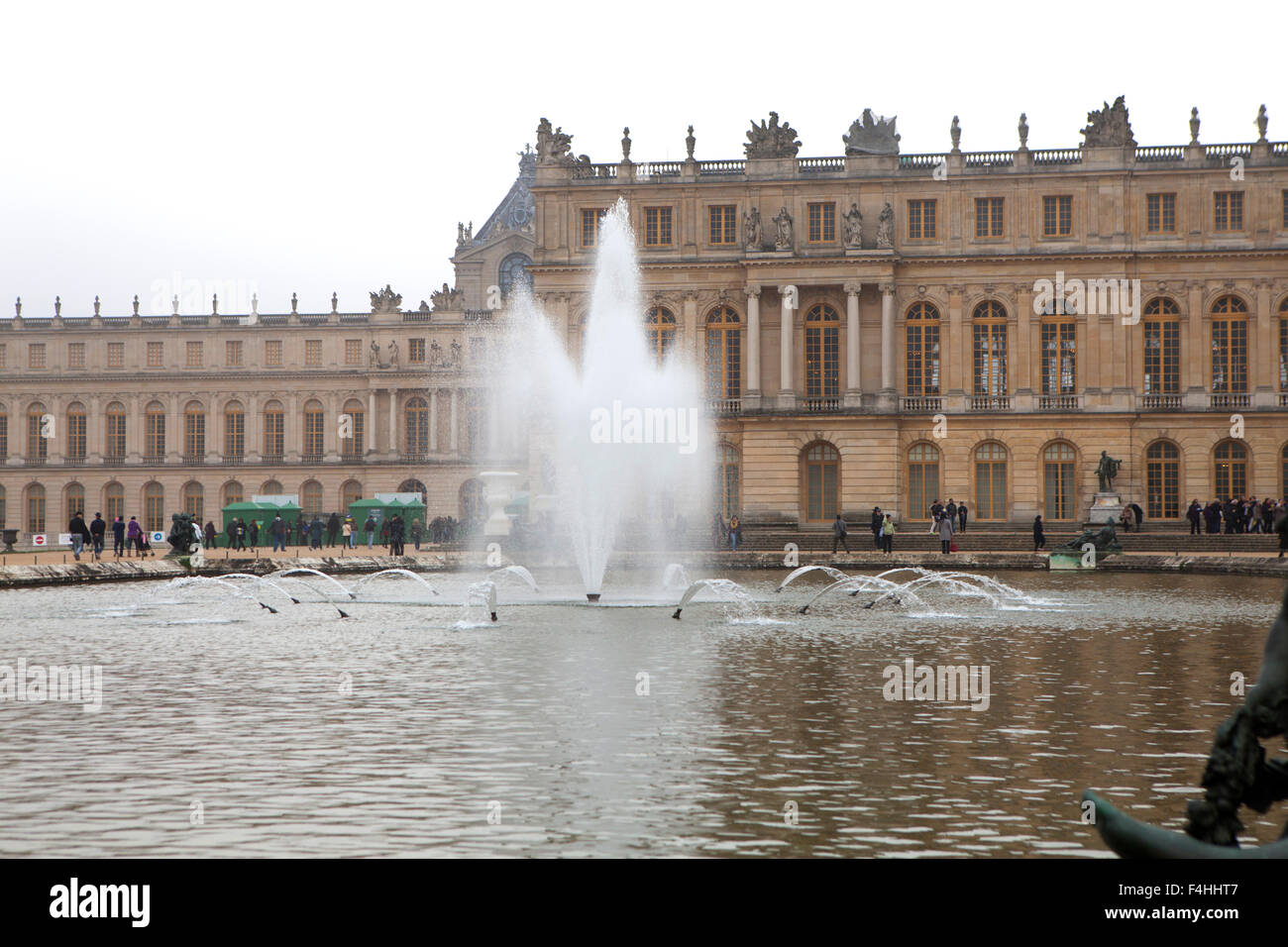 The Palace of Versailles a royal château in Versailles in the Île-de-France region of France a suburb of Paris Stock Photo
