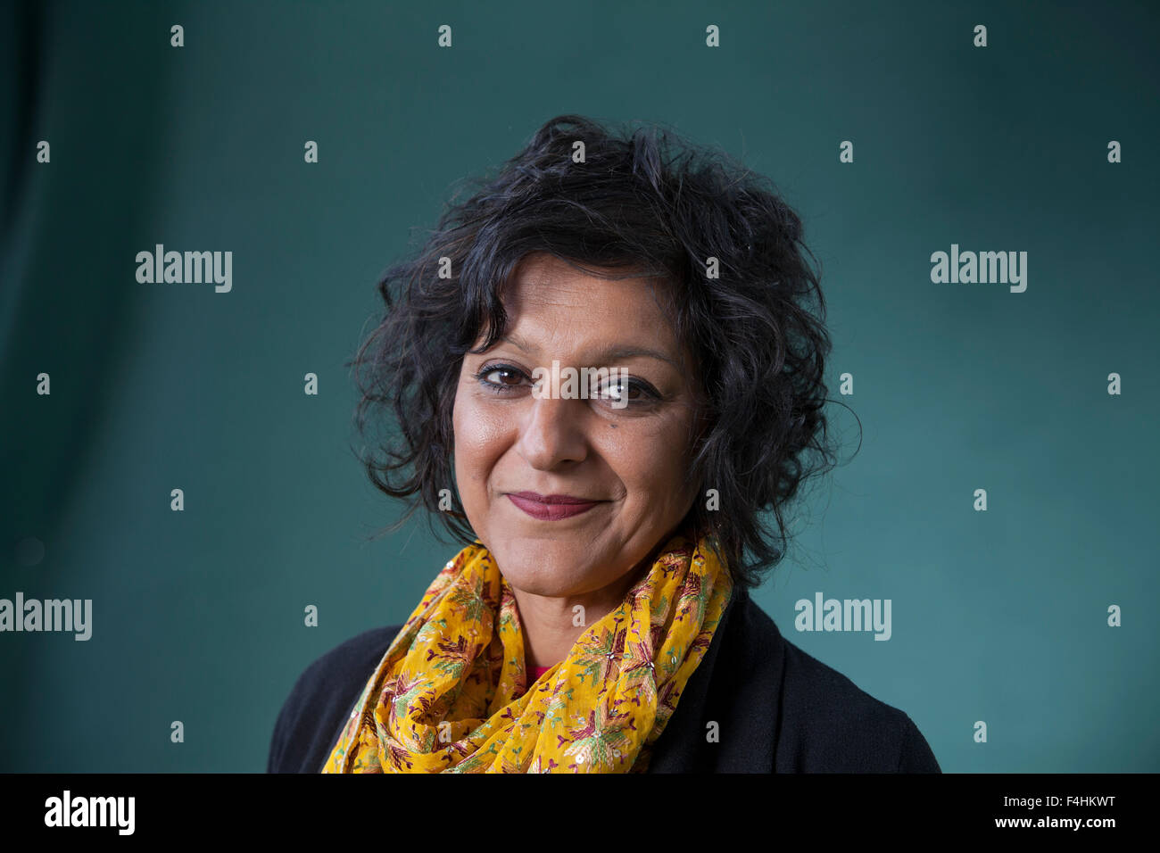 Meera Syal CBE, the British comedian, writer, playwright and actress, at the Edinburgh International Book Festival 2015. Edinburgh, Scotland. 27th August 2015 Stock Photo