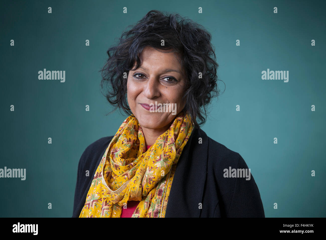 Meera Syal CBE, the British comedian, writer, playwright and actress, at the Edinburgh International Book Festival 2015. Edinburgh, Scotland. 27th August 2015 Stock Photo
