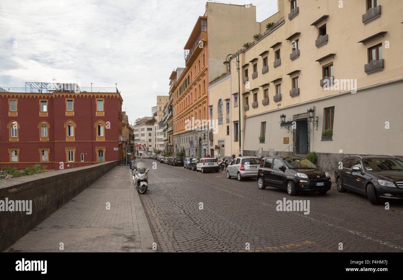 NAPLES (Italy) Corso Vittorio Emanuele and Hotel San Francesco al Monte on the Montecalvario NAPLES (Italy) Corso Vittorio Emanuele and Hotel San Francesco al Monte on the Montecalvario