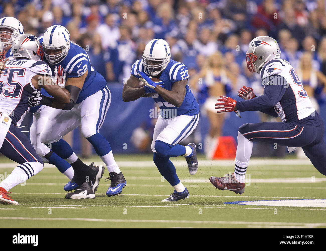 Indianapolis, Indiana, USA. 18th Oct, 2015. Indianapolis Colts running ...