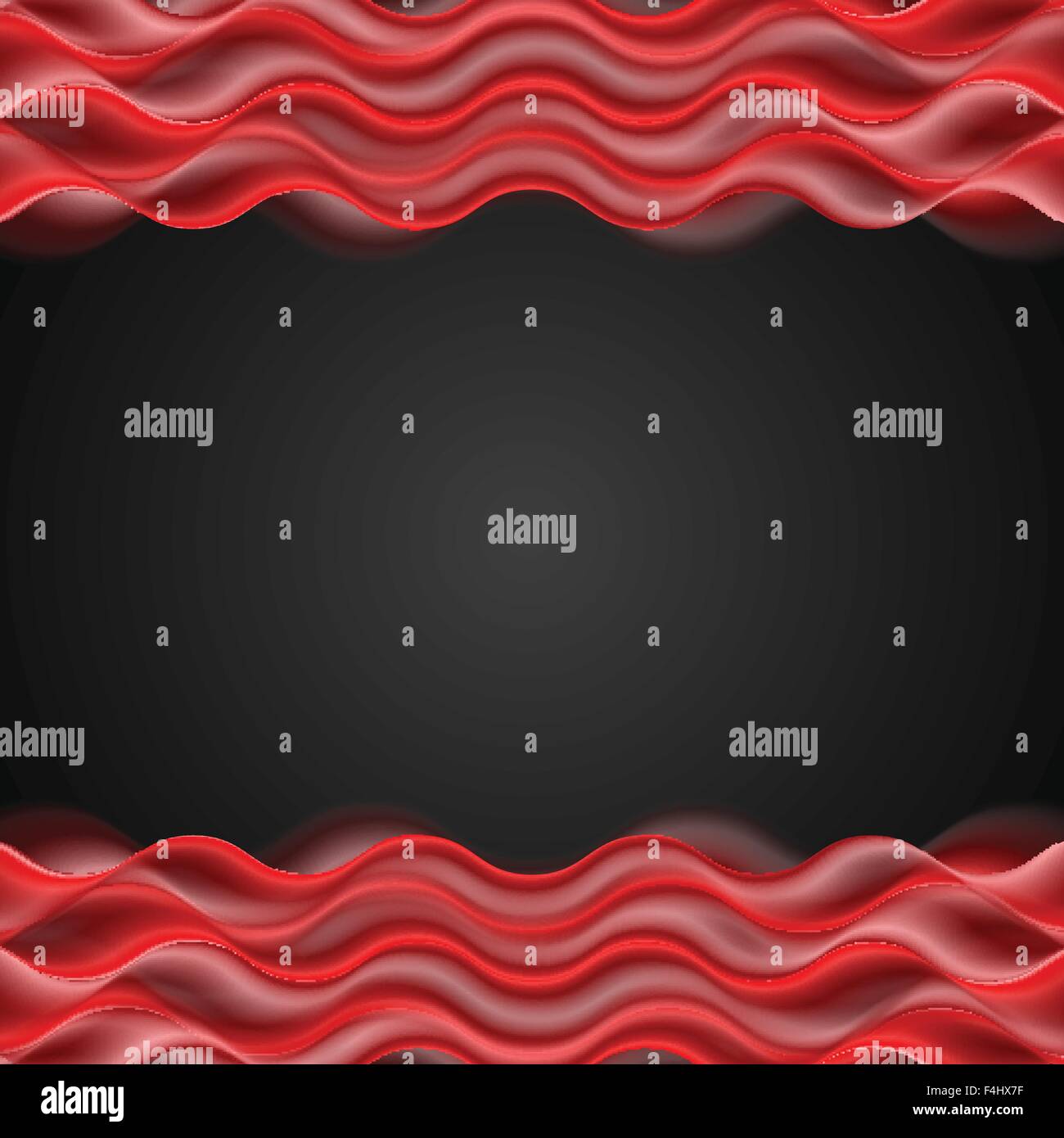 Abstract red wavy dark background. Vector design Stock Vector Image ...