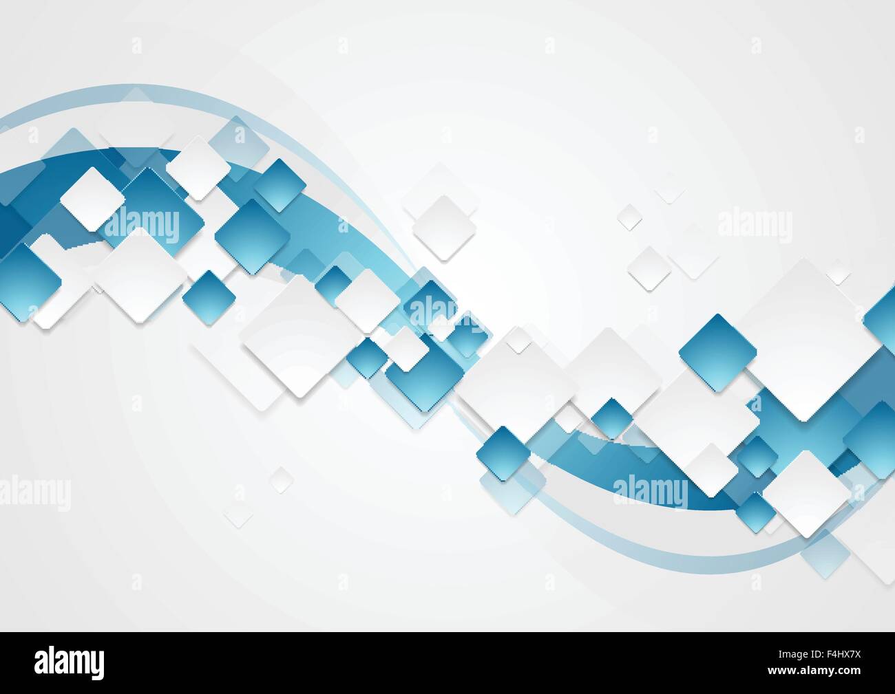 Bright wavy tech abstract background. Corporate vector design Stock ...