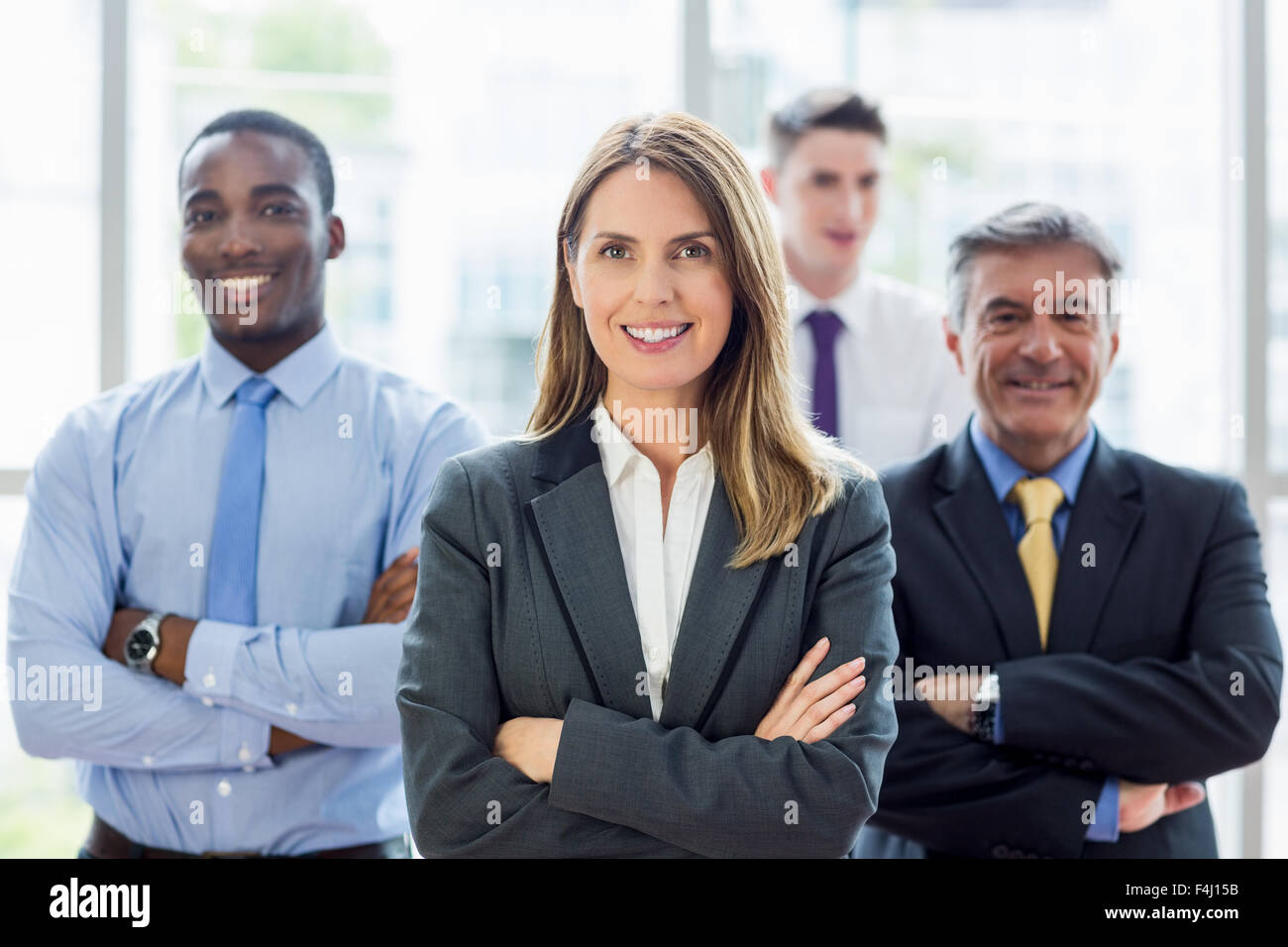 Business people smiling together hi-res stock photography and images ...