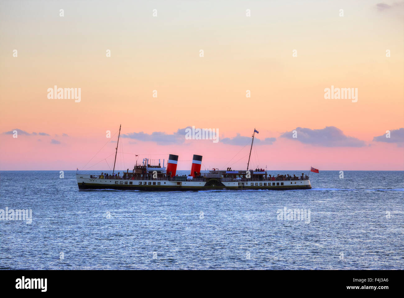 Sunset over boat on sea hi-res stock photography and images - Alamy