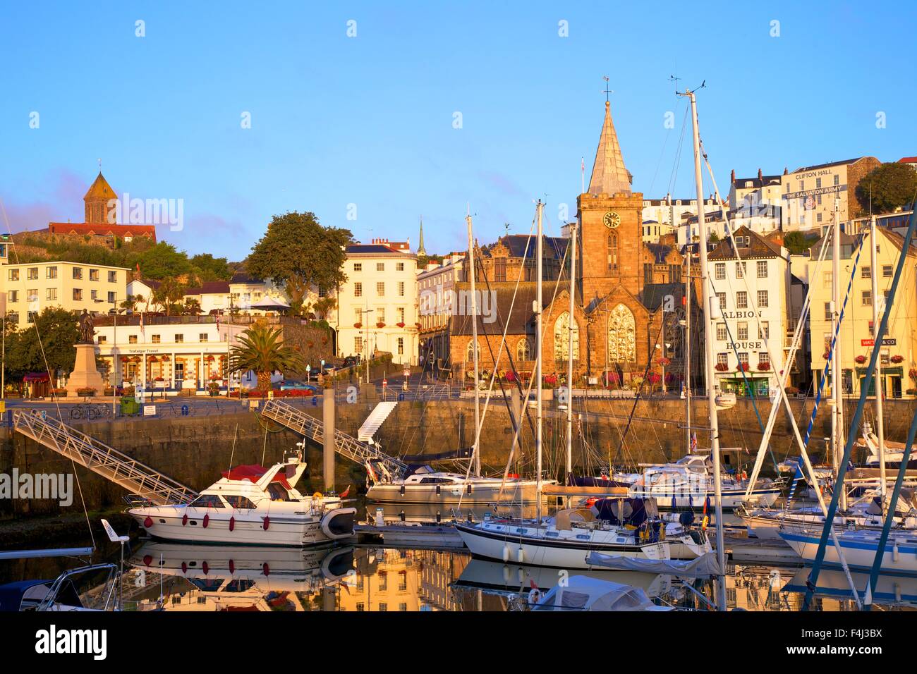 St. Peter Port Harbour, Guernsey, Channel Islands, United Kingdom, Europe Stock Photo
