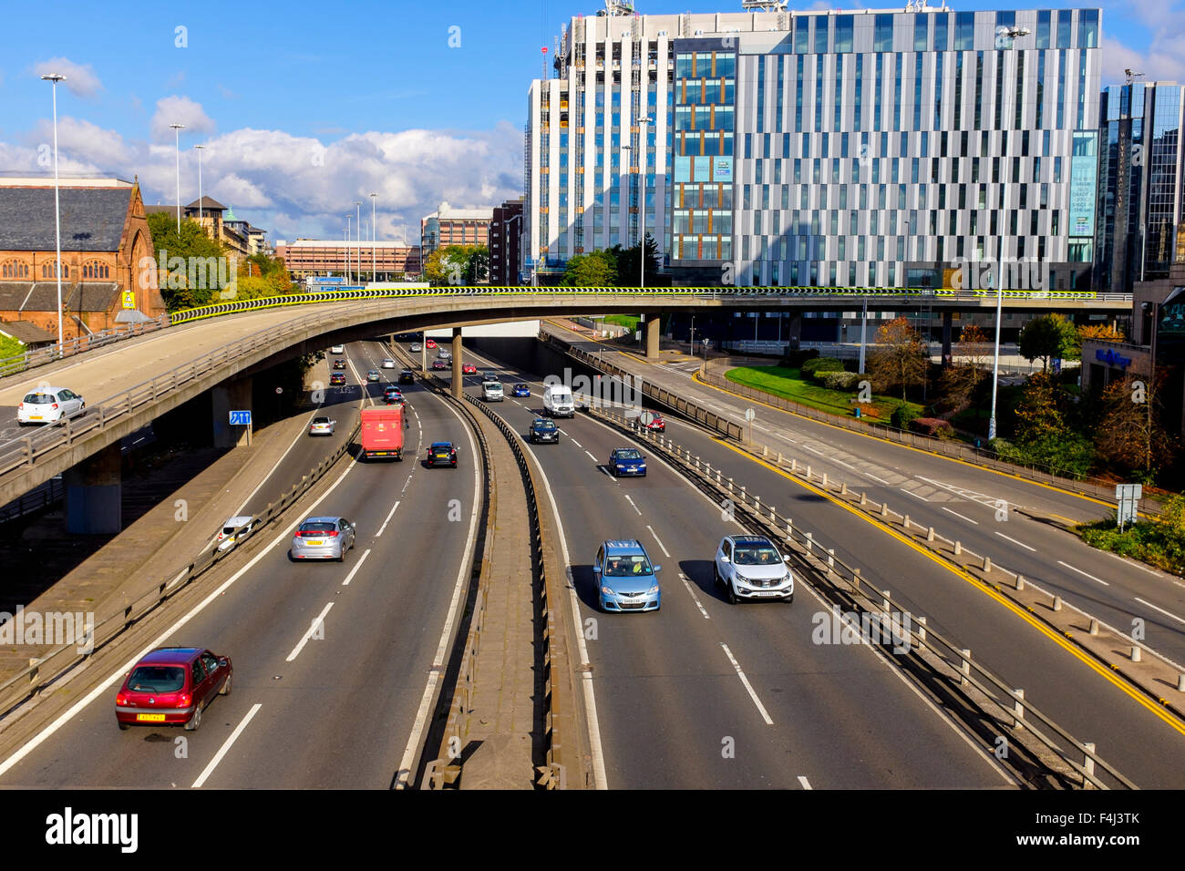 Charing Cross interchange with the M8 motorway, Glasgow city centre