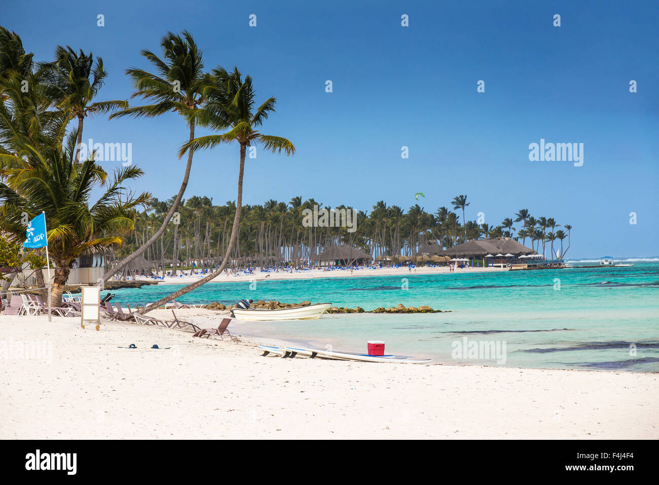 Kitesurfing beach at The Kite Club, Playa Blanca, Punta Cana, Dominican