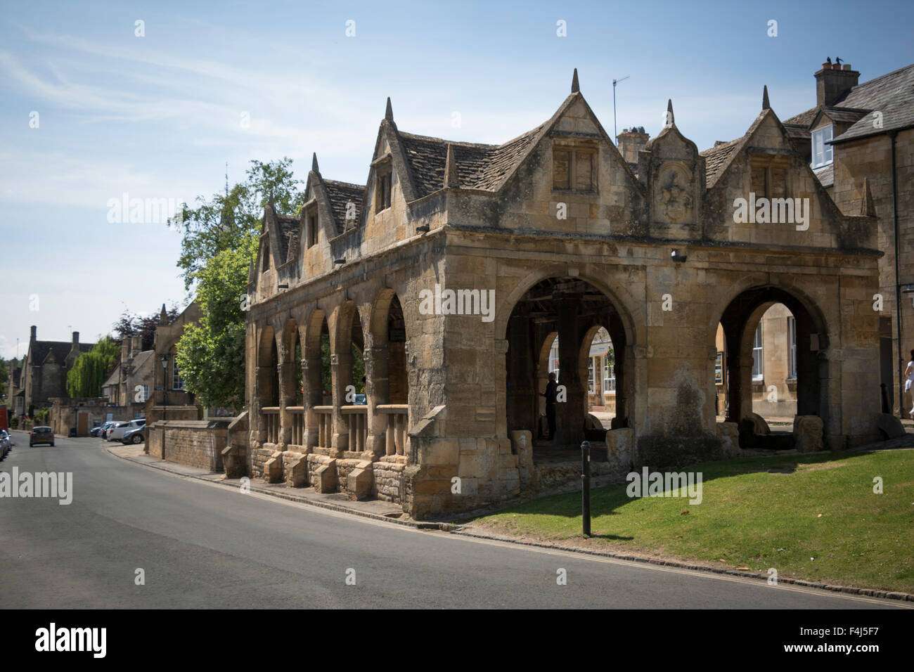 Market Hall dating from 1627, Chipping Campden, Gloucestershire, Cotswolds, England, United Kingdom, Europe Stock Photo