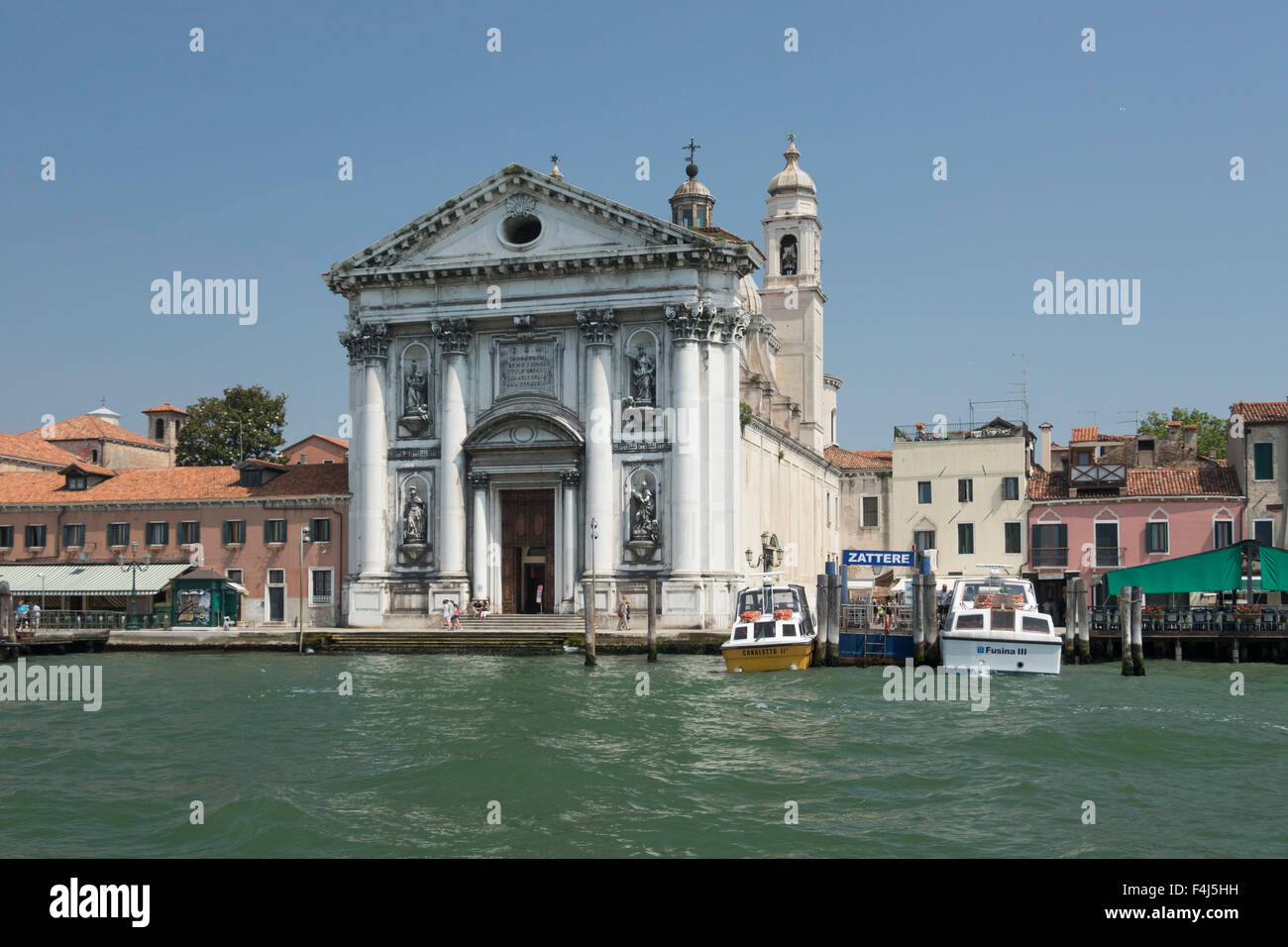 Church of Santa Maria di Visitazione from Giudecca Canal, Venice, UNESCO World Heritage Site, Veneto, Italy, Europe Stock Photo