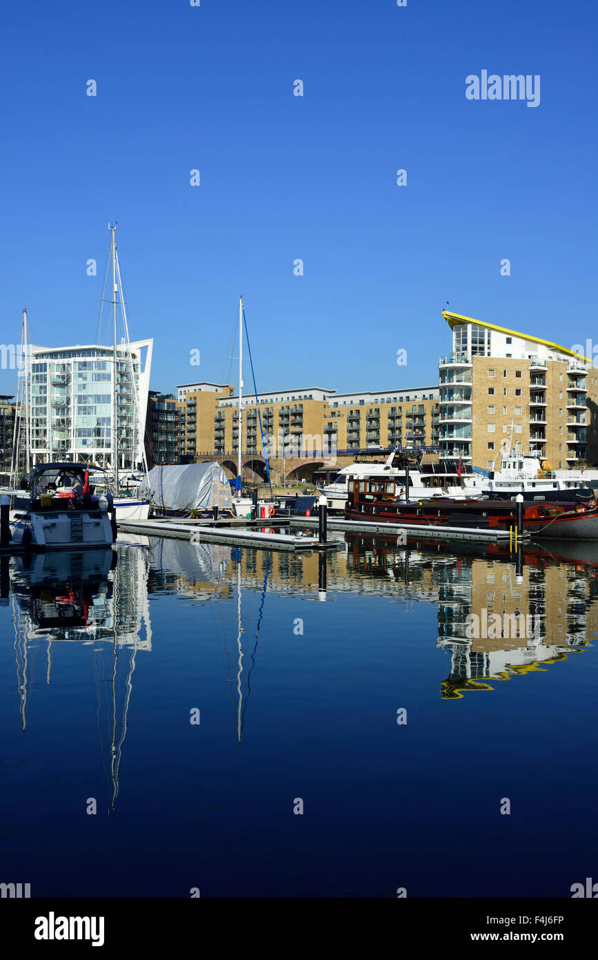 Limehouse Basin, Limehouse, East London, United Kingdom Stock Photo