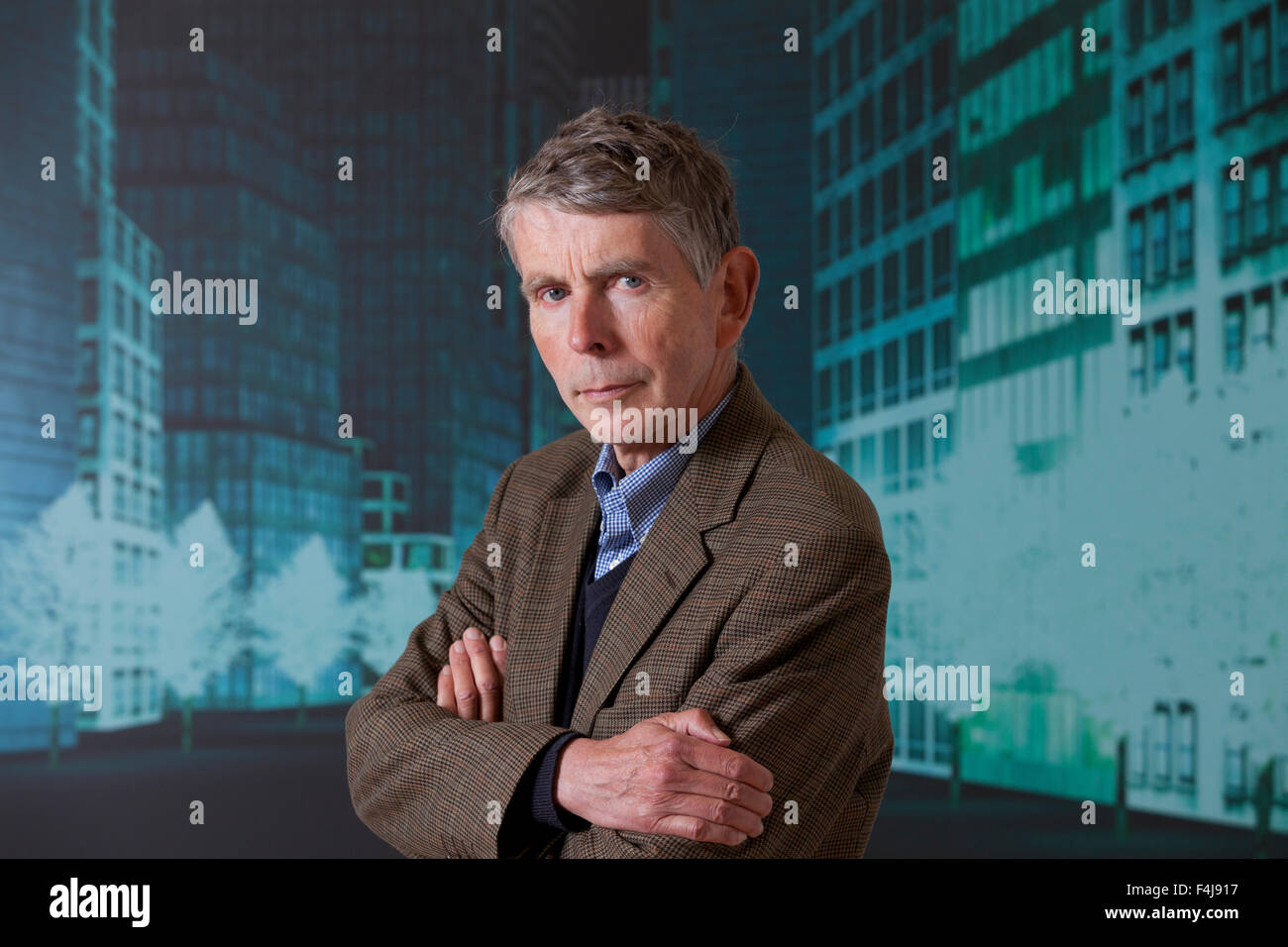 Ronald Frame, the prize-winning novelist, short story writer and dramatist at the Summerhall Historical Fiction Festival 2015. Stock Photo