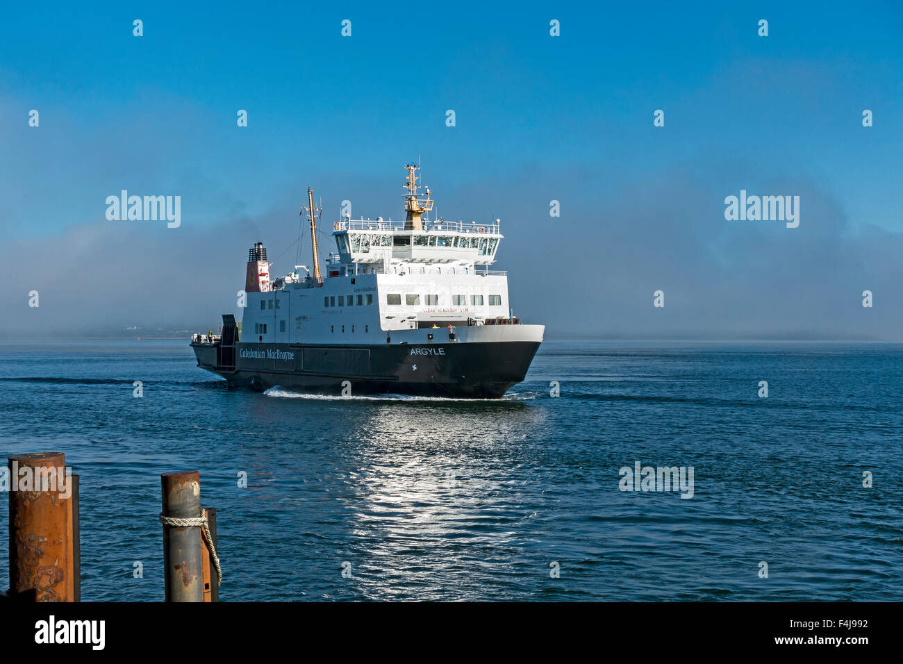 Caledonian MacBrayne car and passenger ferry Argyle arriving at the