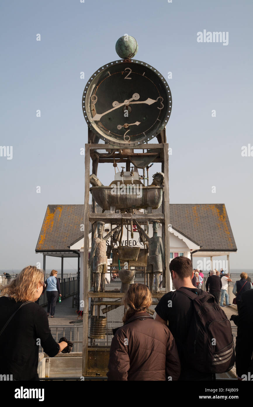 Southwold Pier water clock built in collaboration with Will Jackson and