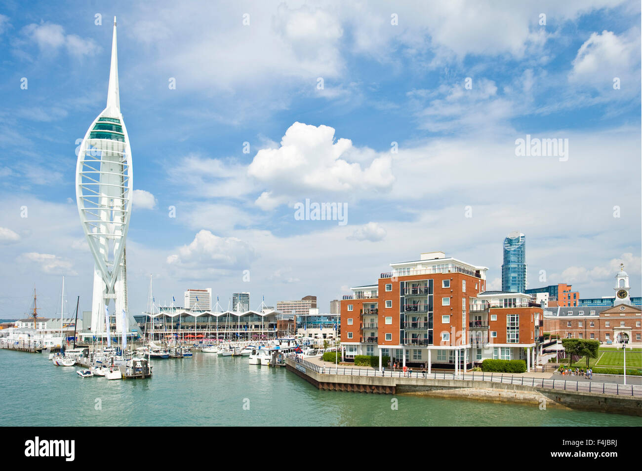 The Emirates Spinnaker Tower - the centrepiece of the redevelopment of Portsmouth Harbour. Stock Photo