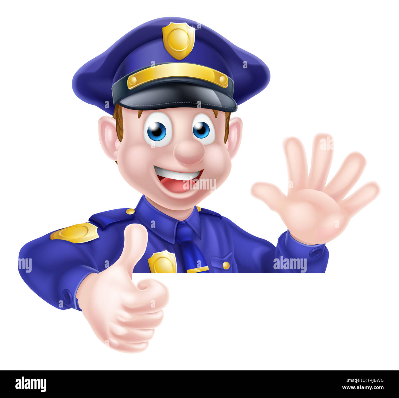 Male police officer giving thumbs hi-res stock photography and images -  Alamy