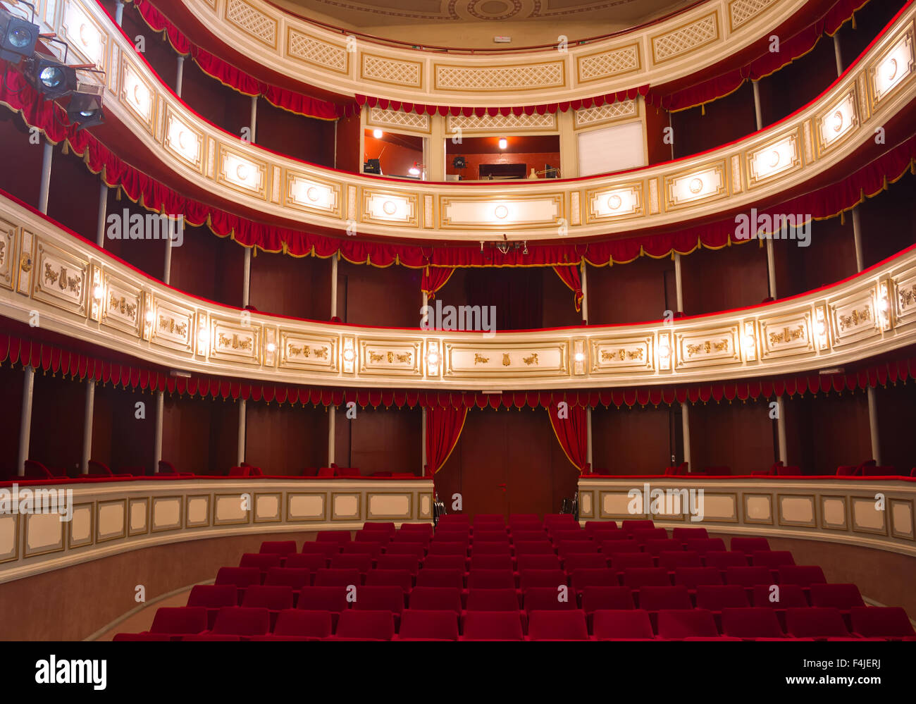 The theater of the 19th century Stock Photo - Alamy