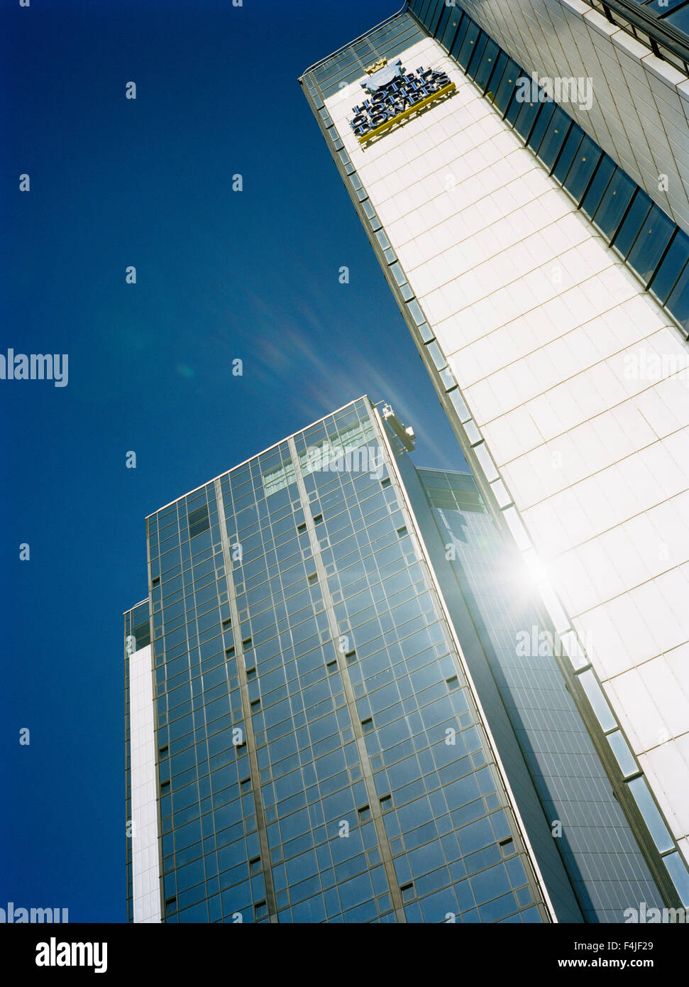 View of building against sky, low angle view Stock Photo