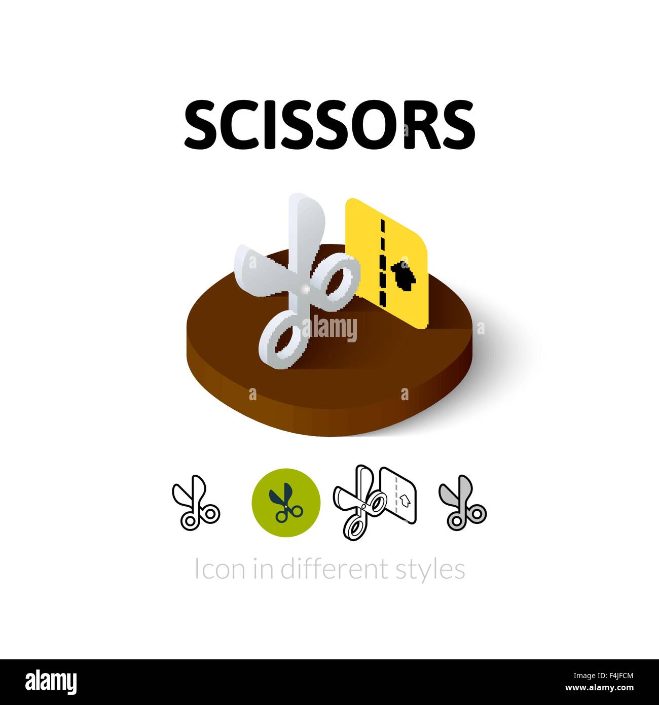 Scissors cutting black ribbon Stock Vector Images - Alamy