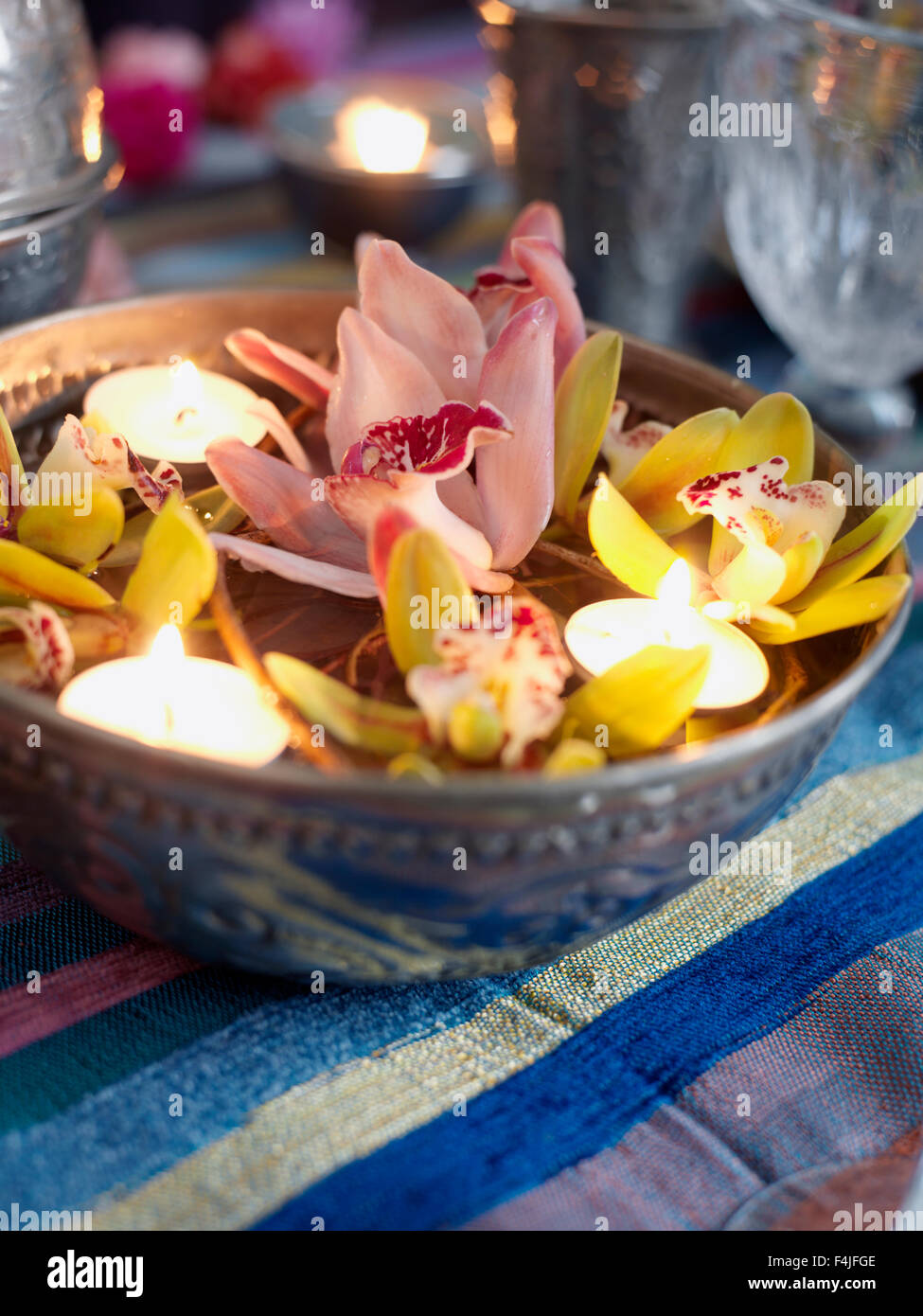 Floating candles in water hi-res stock photography and images - Alamy
