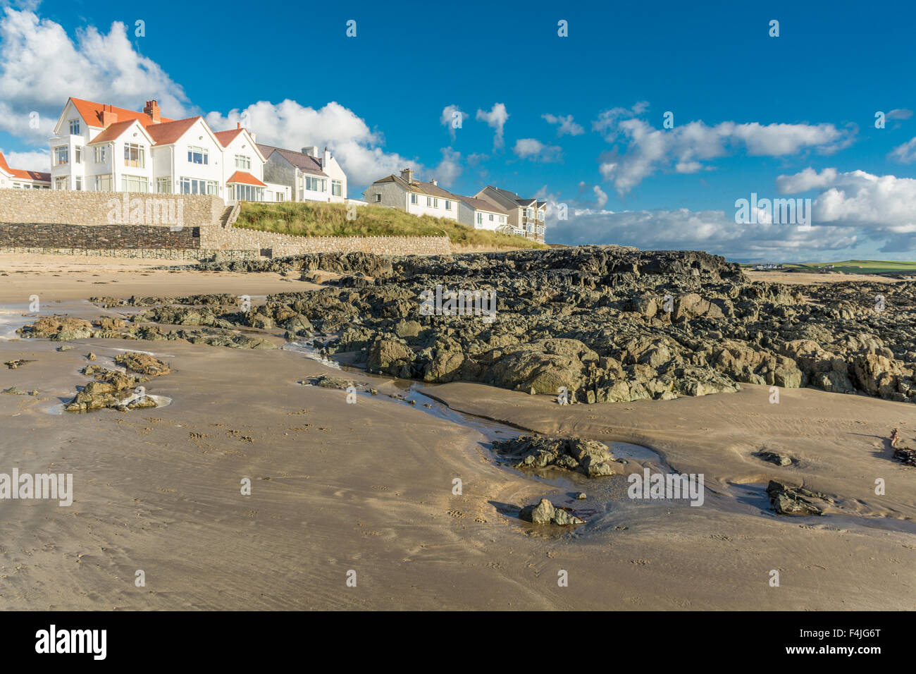 View of Rhosneigr, Anglesey, North Wales, UK. Taken on 12th October