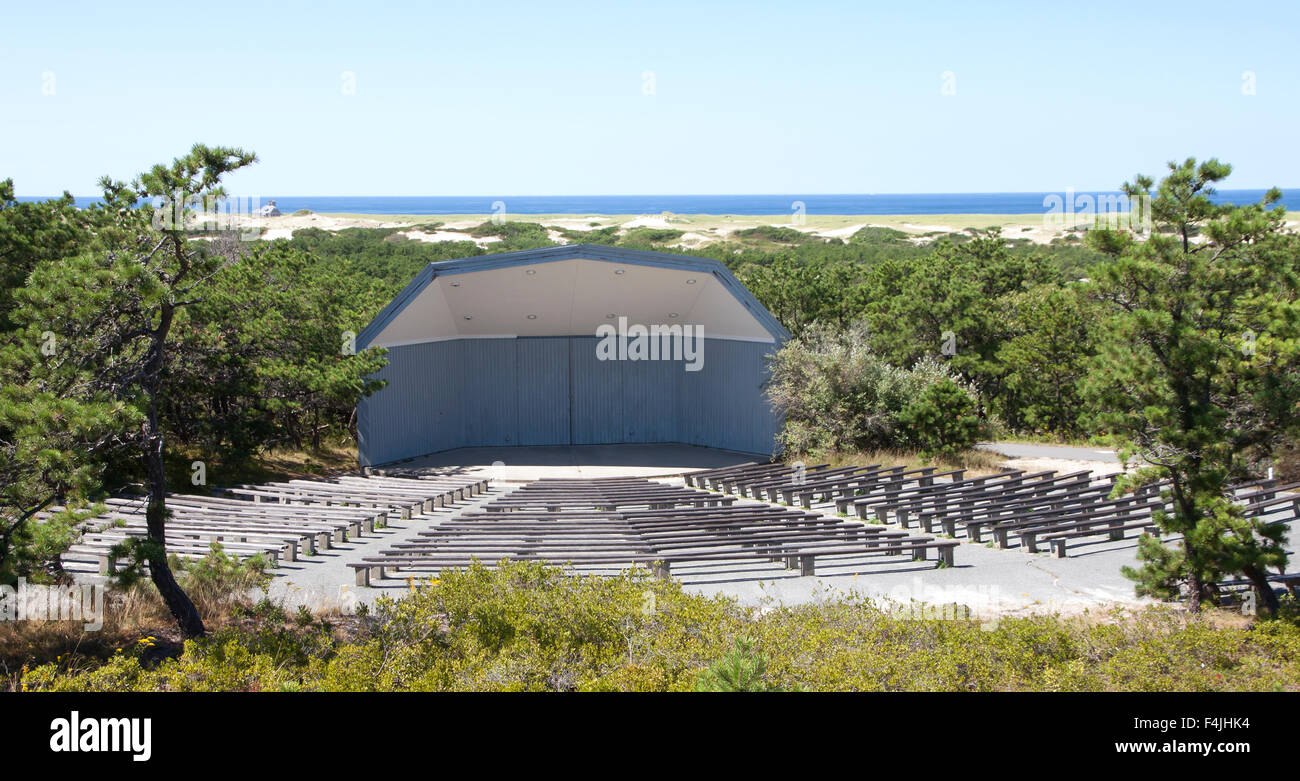 Amphitheater at Province Lands Visitor Center in Provincetown, Massachusetts on Cape Cod. Stock Photo
